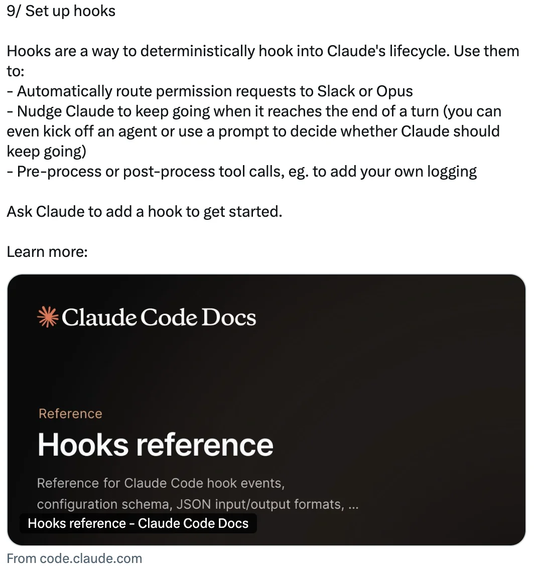 Set up hooks
